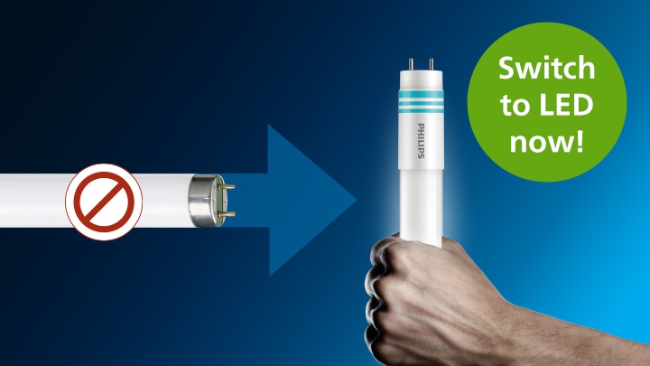 Hand holding Master T5 LED Tube