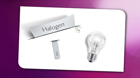 halogen light video