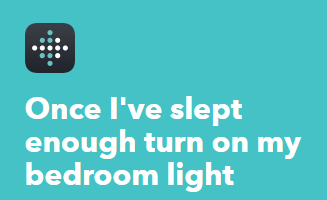Once I've slept enought turn on my bedroom light