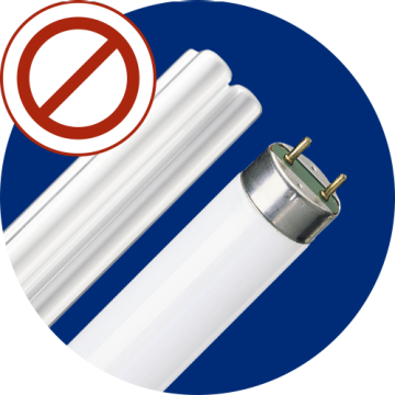 The 2023 bans on fluorescent are in effect