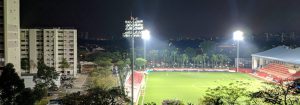 First professional league stadium  in Singapore to use LED lighting