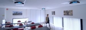 Reassuring employees and customers with UV-C light